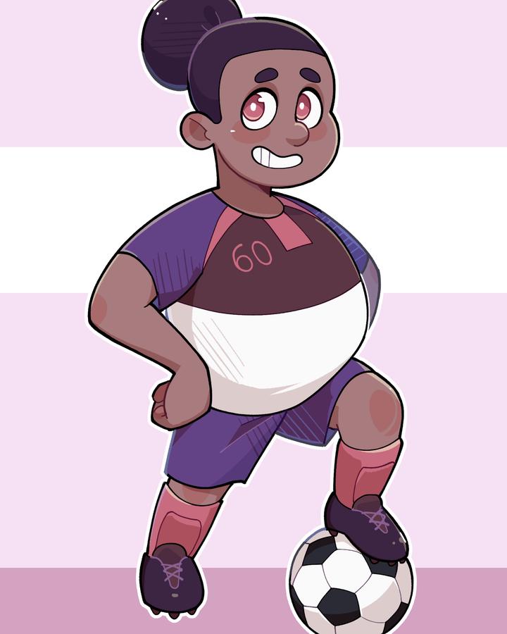Buckyball character illustration