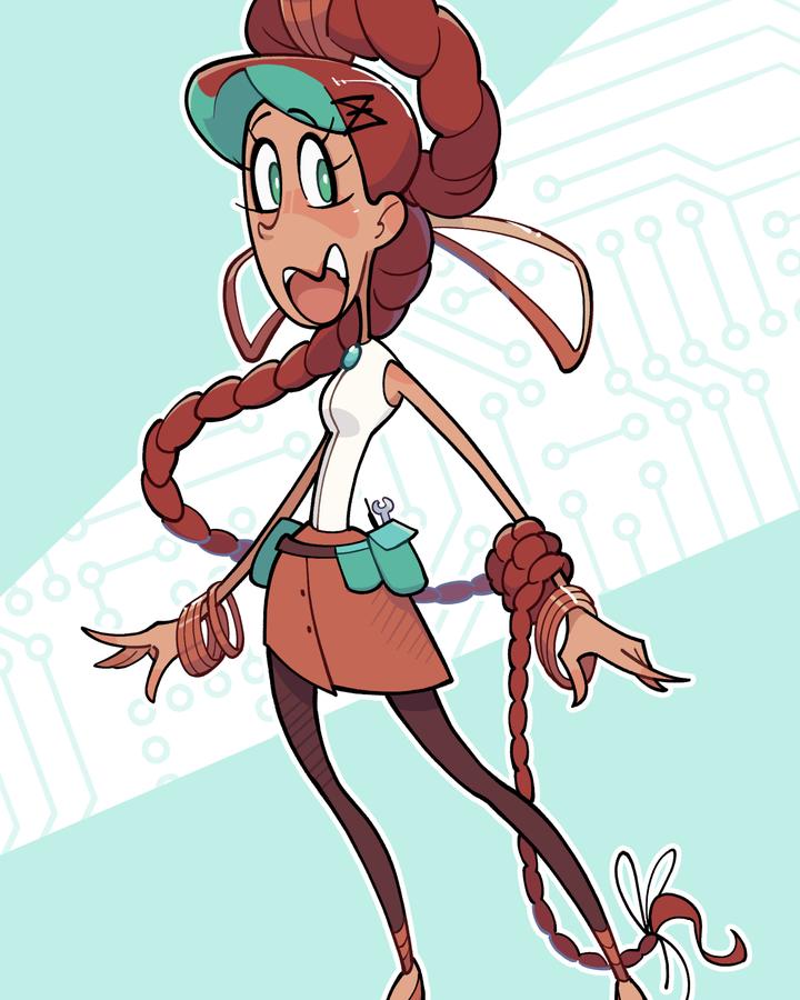 Copper character illustration