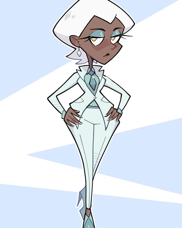 Diamond character illustration