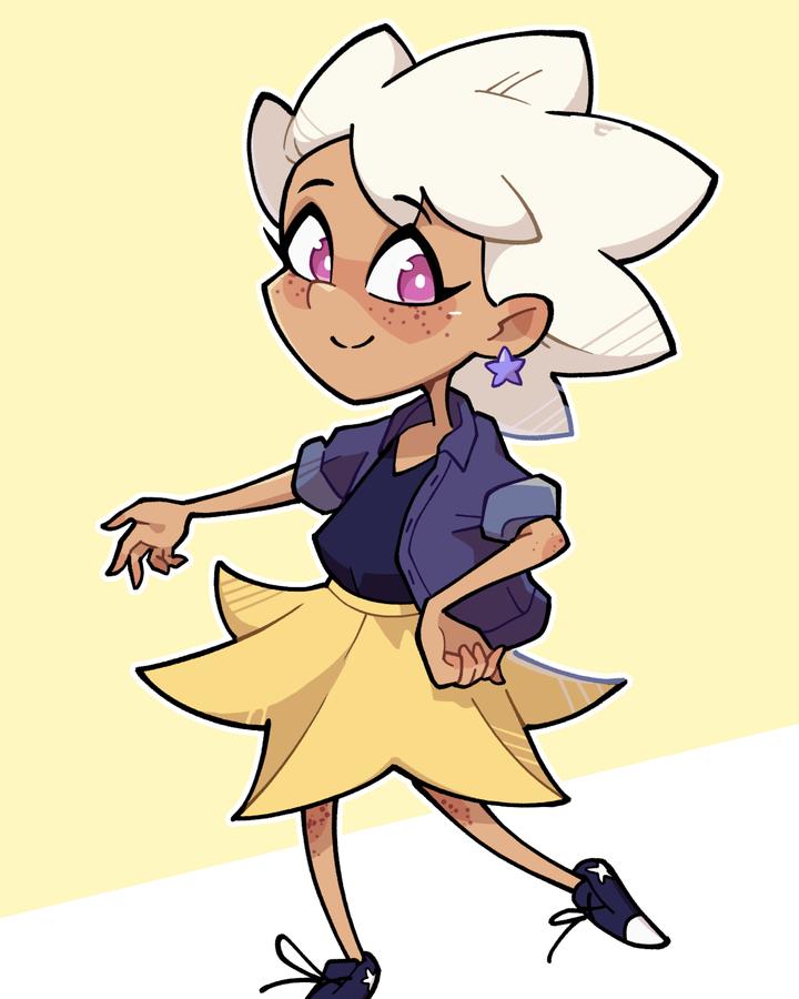 Hydrogen character illustration