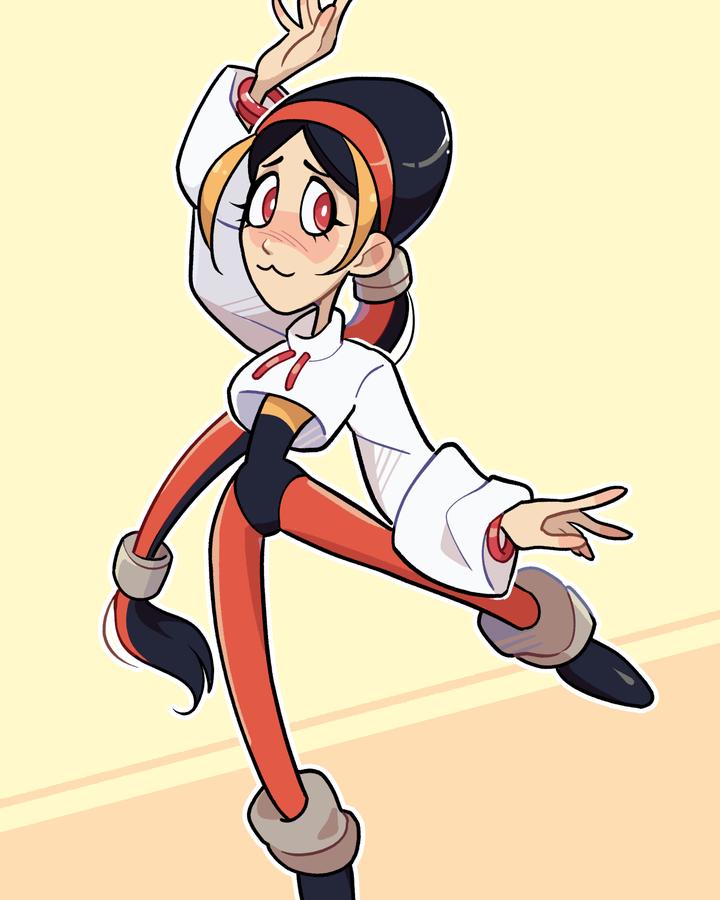 Neon character illustration