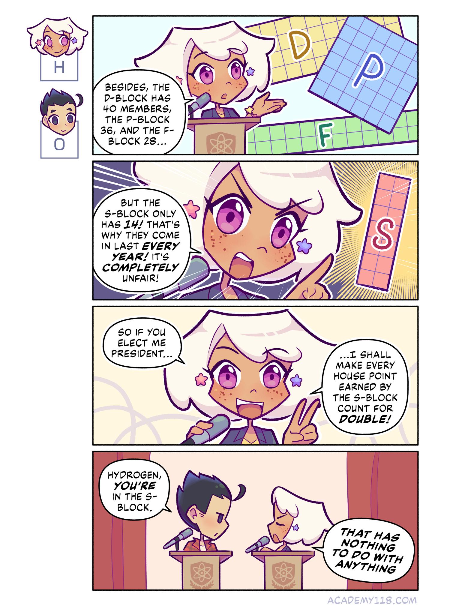 IT HAS NOTHING TO DO WITH ANYTHING Hydrogen for President comic page 25