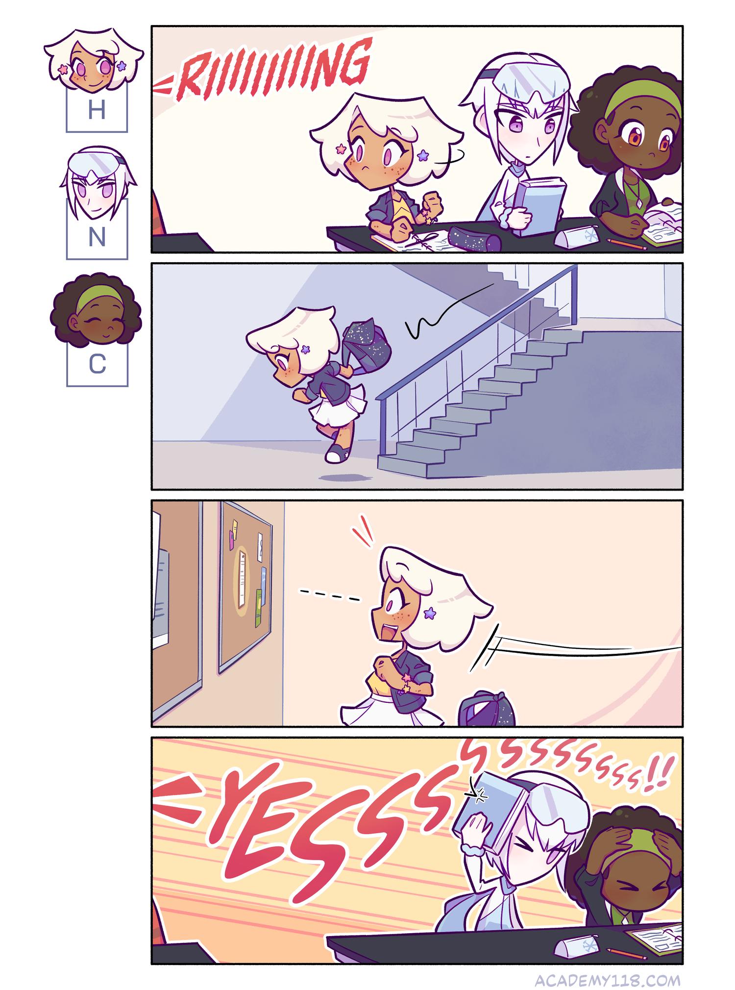 Academy 118 election results travel at the speed of scream Hydrogen for President comic page 39
